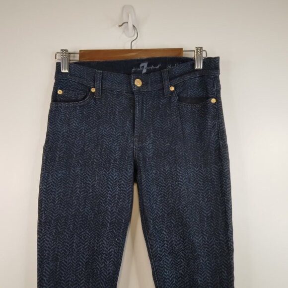 7 For All Mankind The Skinny Ankle Jeans Size 27 - Picture 2 of 11